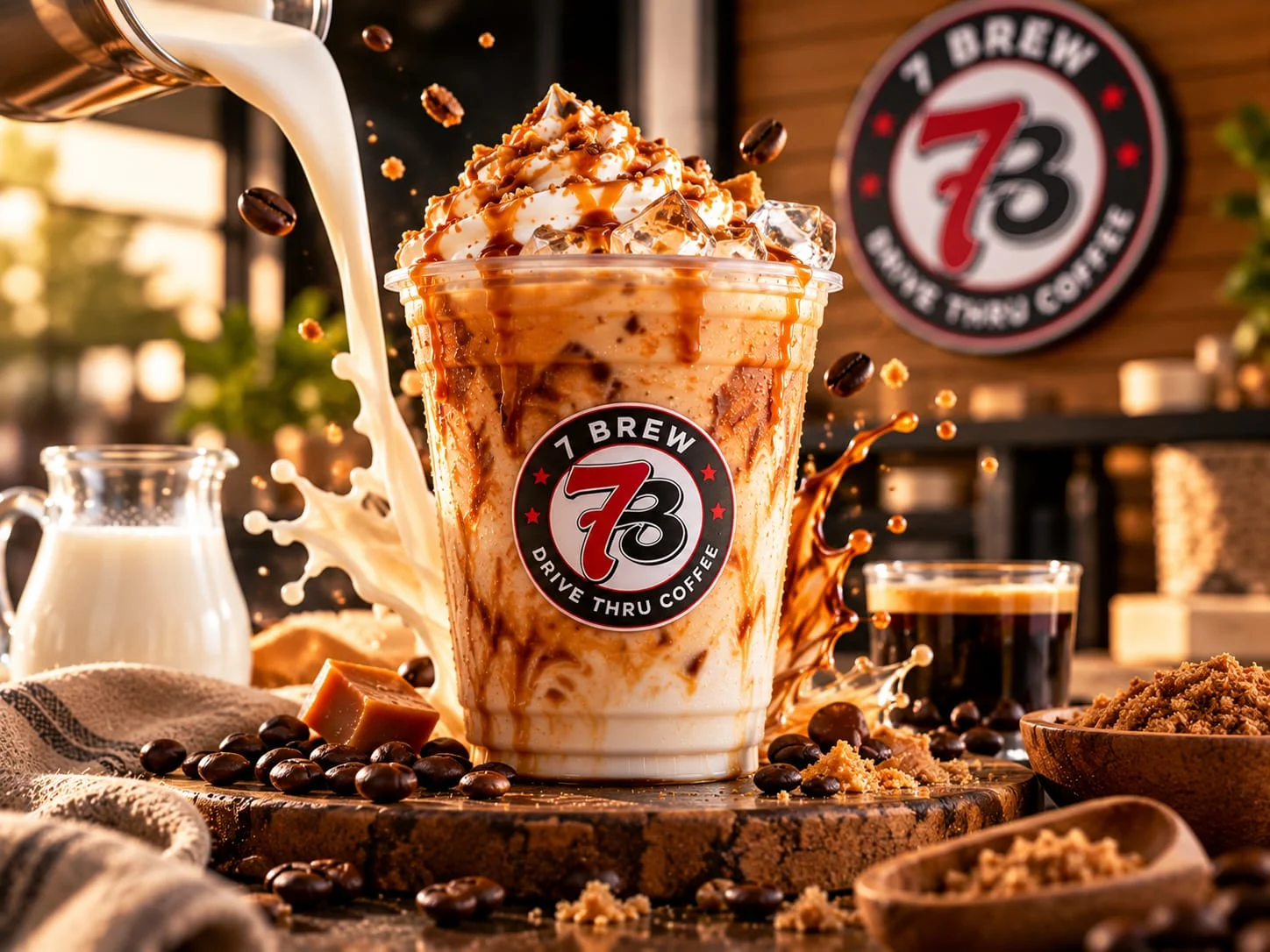 Creamy 7 Brew breve made with half-and-half