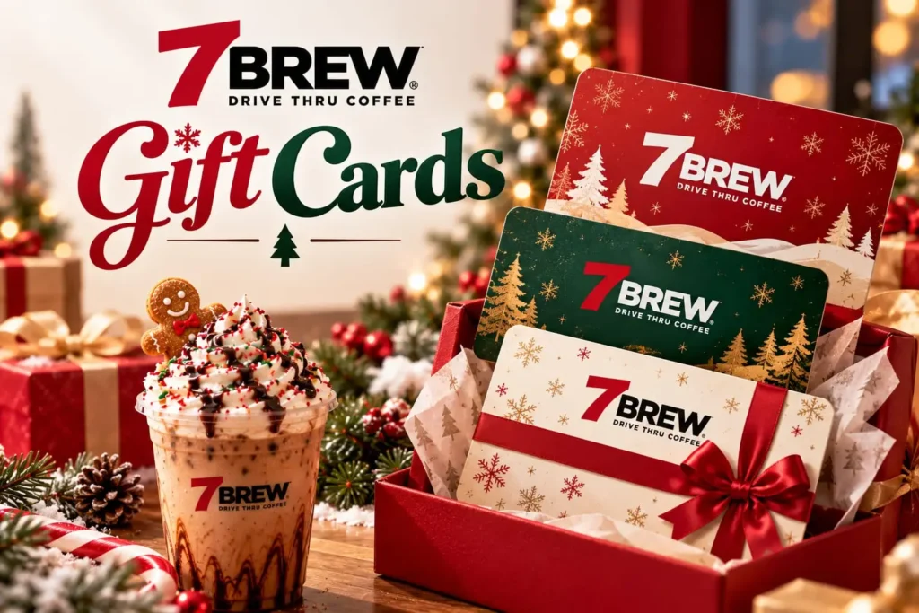 7 Brew Christmas Drinks 15 7 Brew gift cards wrapped as Christmas gifts