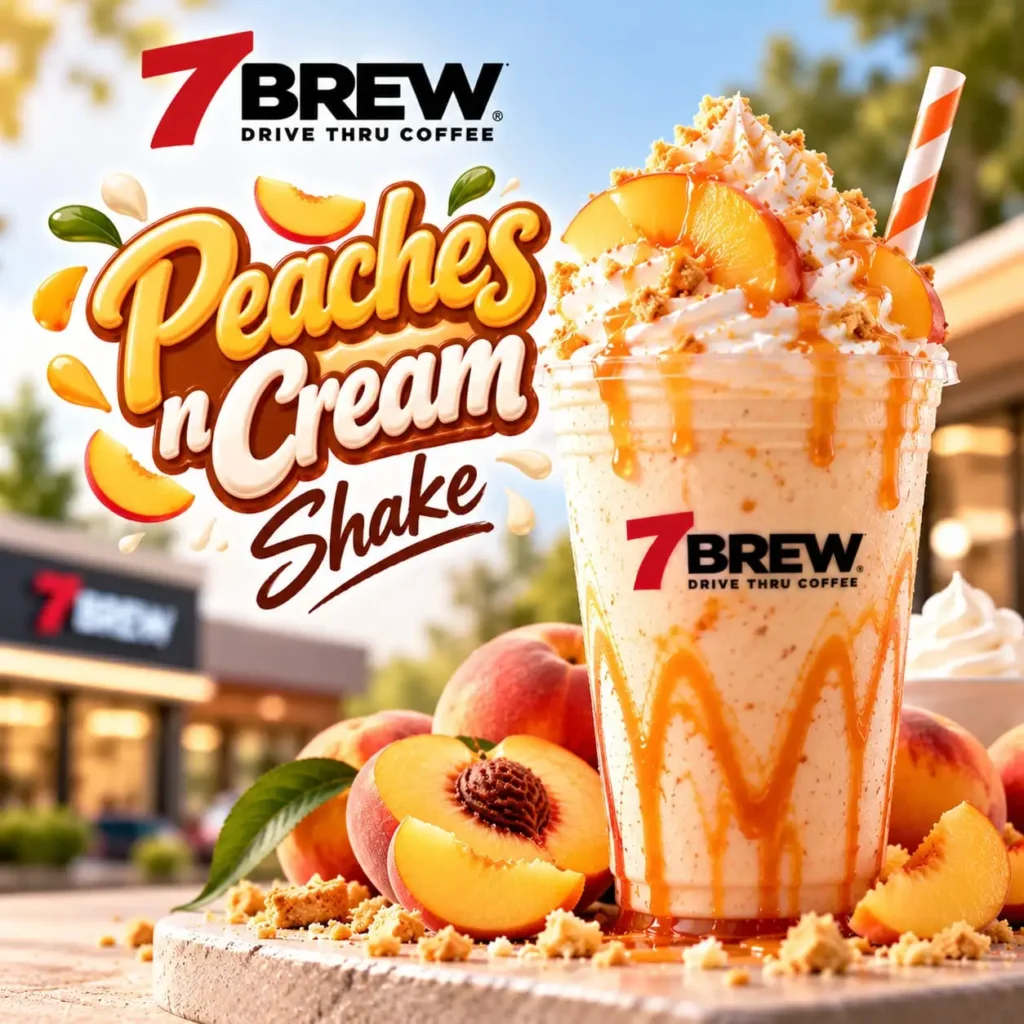 7 Brew Peaches N' Cream Shake