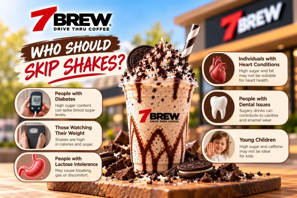 A small 7 Brew shake at half sweetness