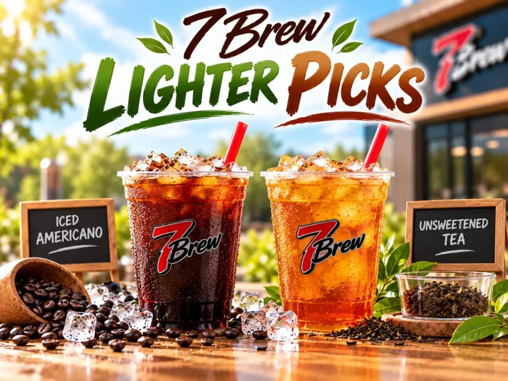 7 Brew drinks menu for lighter orders